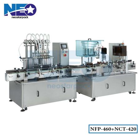 Automatic Bottle Liquid Filling Capping Machine Line